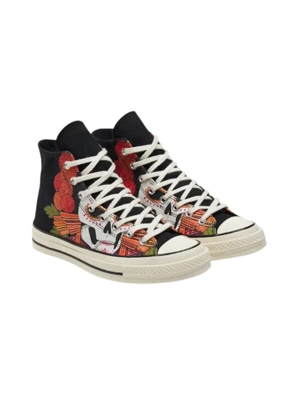 Converse Chuck 70 Hi Dia De Los Muertos Sneakers, Black / Multi color